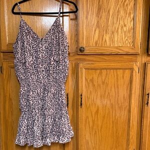 Leopard Print Sleeveless Dress